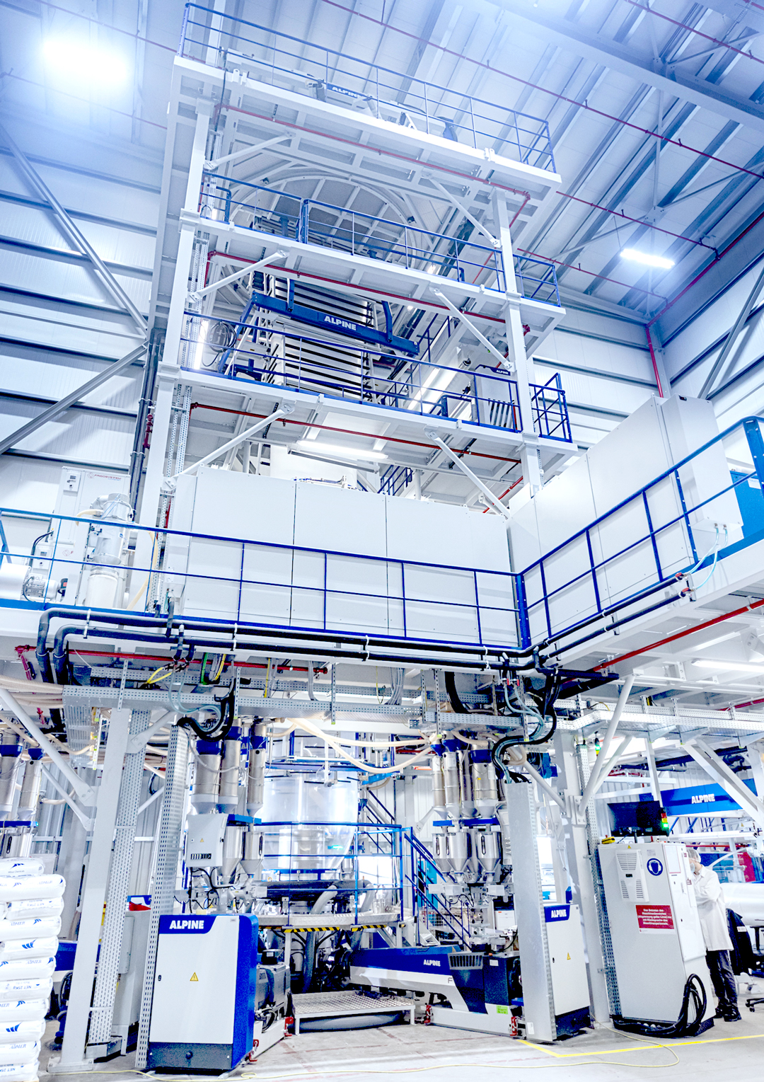 On the picture you can see a extrusion line