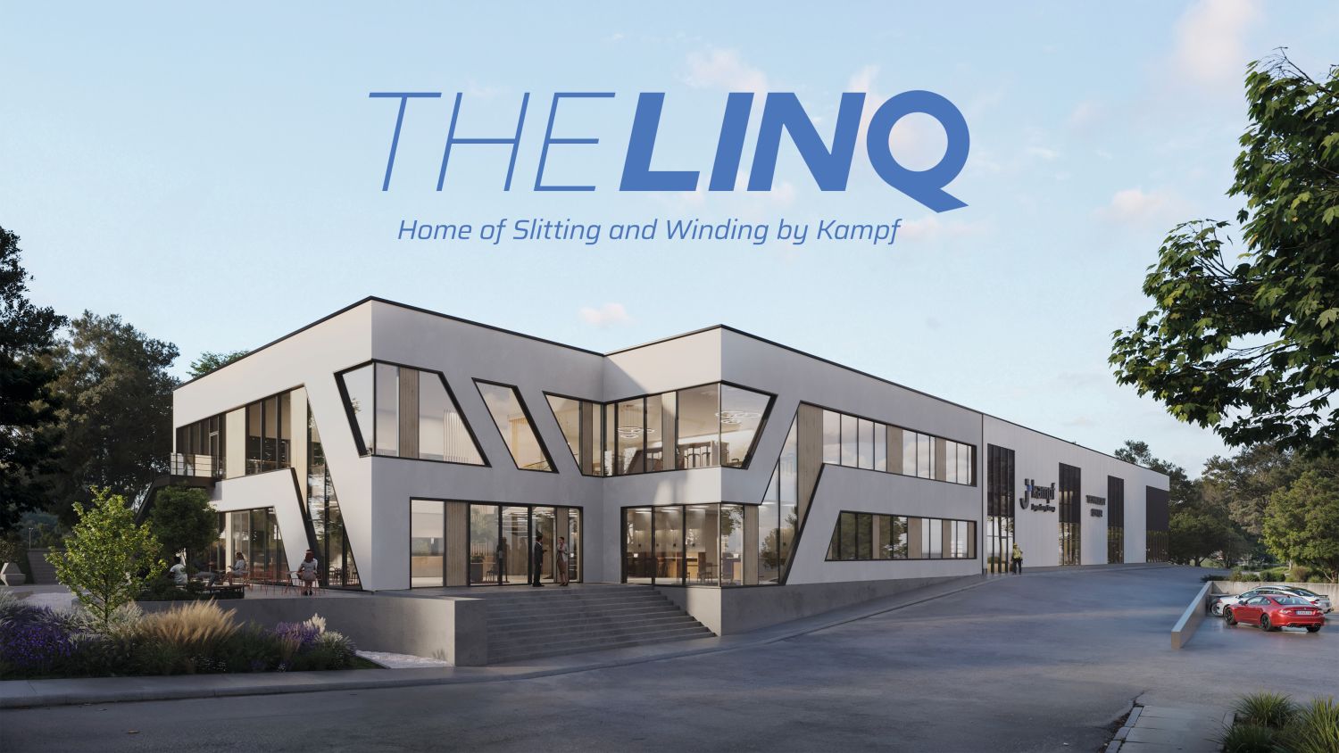 The picture shows the LINQ building